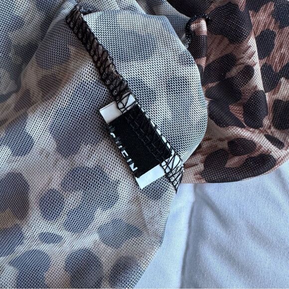 SHEIN Leopard Print Strapless Blouse - Picture 6 of 6